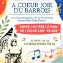 Concert de la chorale À Cœur Joie du Barrois