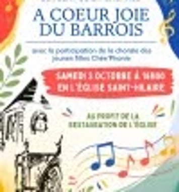 Concert de la chorale À Cœur Joie du Barrois